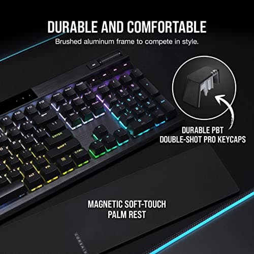Corsair K70 RGB PRO Cherry MX Speed Silver Wired Gaming Keyboard image