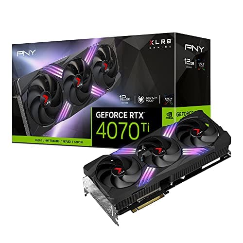 PNY XLR8 Gaming VERTO EPIC-X RGB GeForce RTX 4070 Ti 12GB GDDR6X Black image
