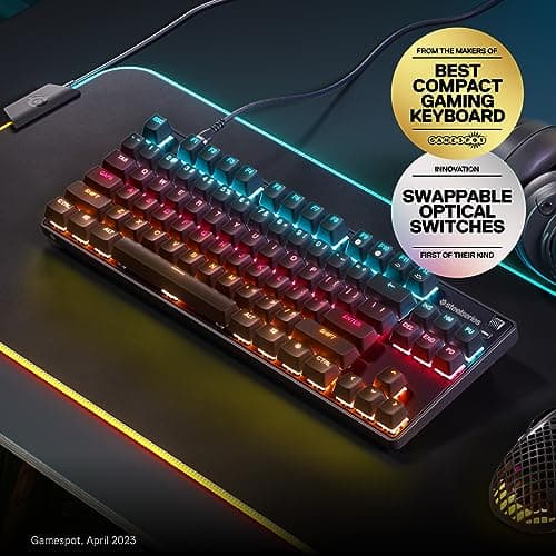 SteelSeries Apex 9 TKL RGB Wired SteelSeries OptiPoint Linear Gaming Keyboard image