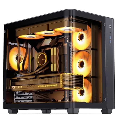 Jonsbo TK-3 ATX Mid Tower Black Tempered Glass Side Panel, USB 3.2 Gen 2 Type-C, USB 3.2 Gen 1 Type-A main image