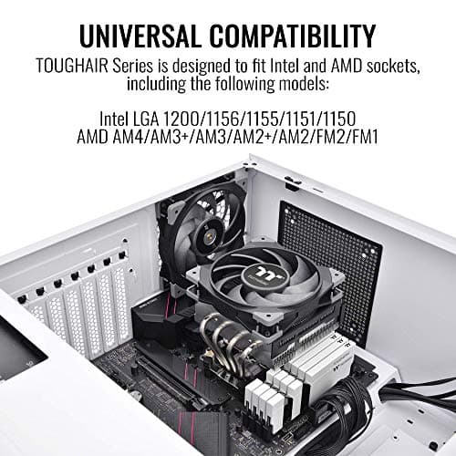 Thermaltake TOUGHAIR 110 Air 114mm 58.35 CFM Black / Silver image