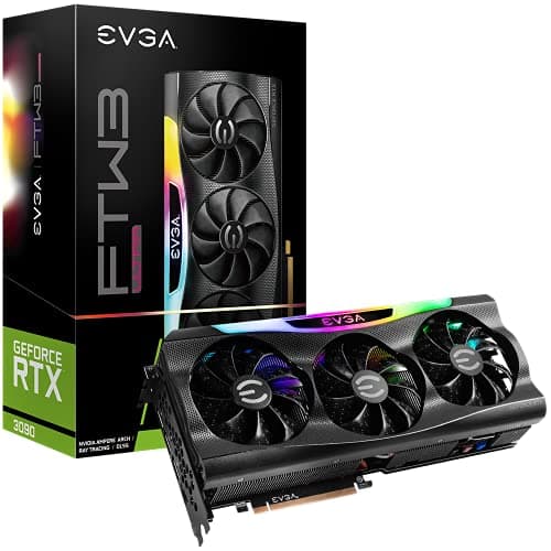 EVGA FTW3 ULTRA GAMING GeForce RTX 3090 24GB GDDR6X Black image
