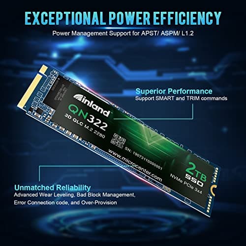 Inland QN322 2TB SSD M.2 PCIe 3.0 NVMe image
