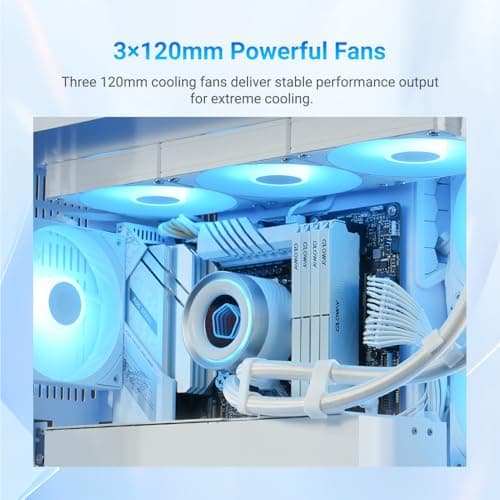ID-COOLING FX360 INF 58 CFM Water 360mm White image