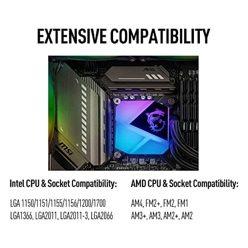 MSI MAG CORELIQUID C280 Water 280mm Black image