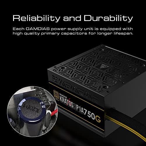 GAMDIAS KRATOS P1 G 750W Non-Modular 80+ Gold Certified ATX image