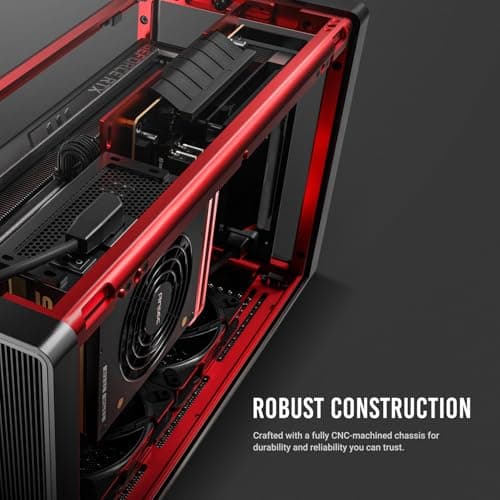 Antec Performance 1 M Mini-ITX Desktop Green / Black with Mesh Side Panel and USB 3.2 Gen 2 Type-C image