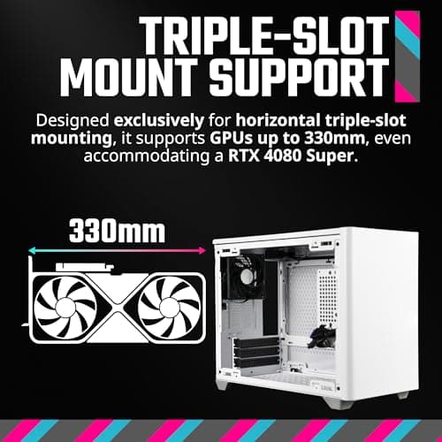 Cooler Master MasterBox NR200 Mini-ITX Desktop White / Black with Front Panel USB 3.2 Gen 1 Type-A image
