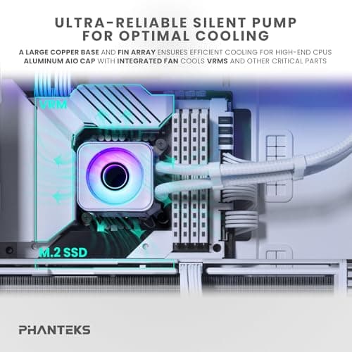 Phanteks Glacier One D30 X2 Water 360mm 72.72 CFM White image