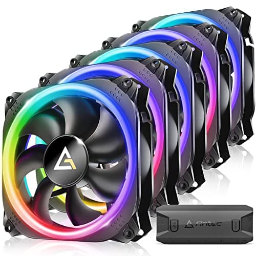 Antec Prizm 120mm Black PWM Addressable RGB 5+C 45.03 CFM 5-Pack main image