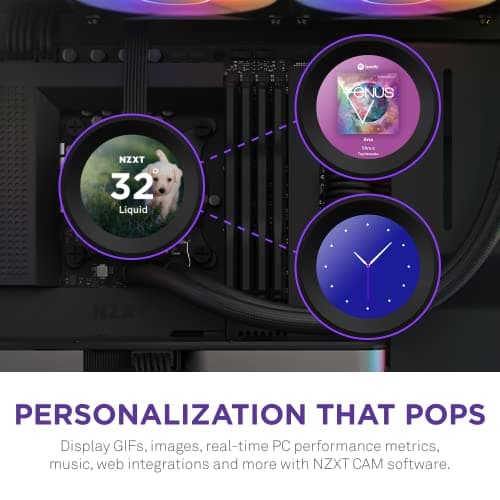 NZXT Kraken Elite Water 280mm RGB 90.79 CFM Black image