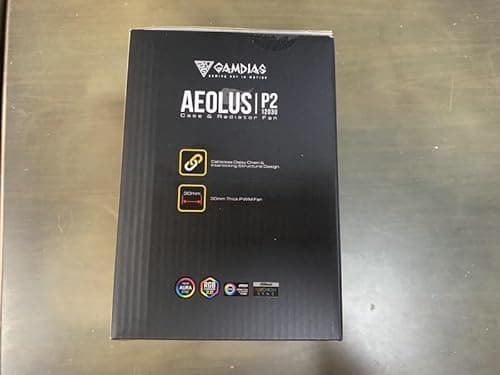 GAMDIAS AEOLUS P2 120mm Black Addressable RGB PWM 74.97 CFM 3-Pack image