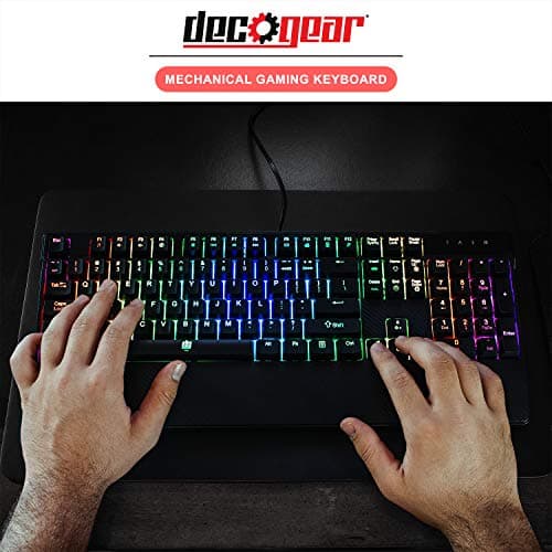 Deco Gear DGMECHBRD100 RGB Outemu Blue Wired Gaming Keyboard image