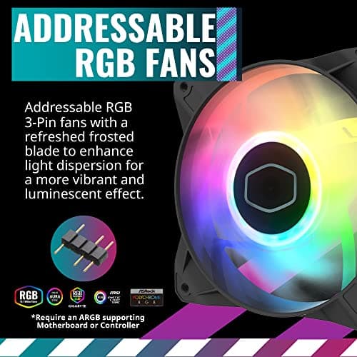 Cooler Master CMP 520 ATX Mid Tower Black Tempered Glass image