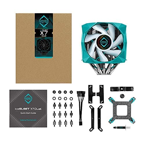 Iceberg Thermal IceSLEET X7 Air Dual 96 CFM 166mm Teal / Silver image