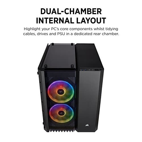 Corsair Crystal 280X RGB Micro ATX Mid Tower Black Tempered Glass image