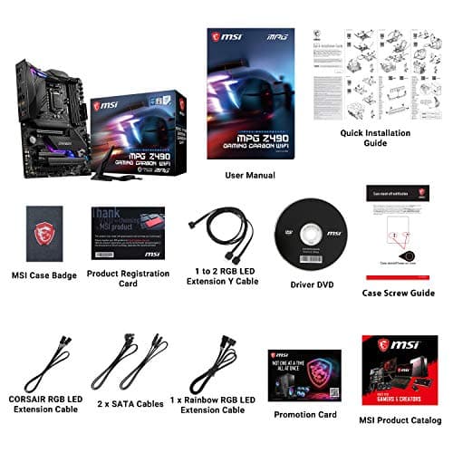 MSI Z490 MPG GAMING CARBON WIFI DDR4 ATX image