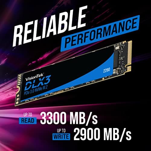 VisionTek DLX3 256GB SSD M.2-2280 PCIe 3.0 X4 NVMe image
