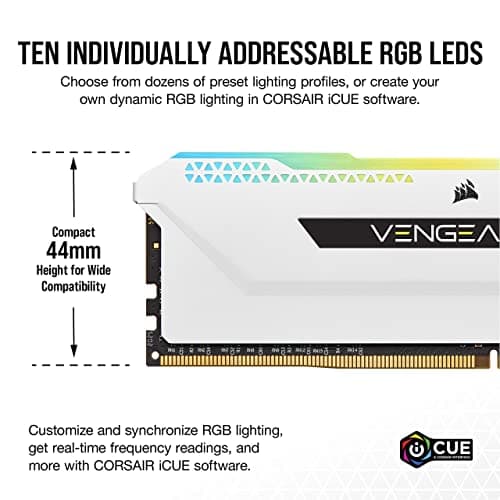 Corsair Vengeance RGB Pro SL White / Black DDR4-3600 CL18 16GB (2x8GB) image