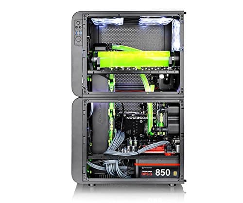 Thermaltake Core V21 Micro ATX Mini Tower Black with Acrylic Side Panel and USB 3.2 Gen 1 Type-A image