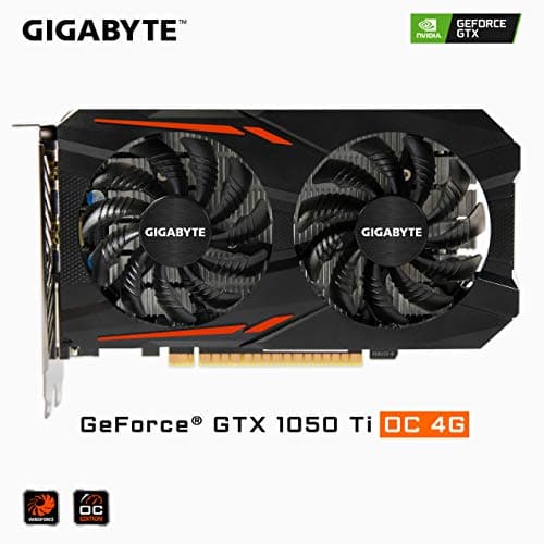 Gigabyte Black / Orange GeForce GTX 1050 Ti 4GB GDDR5 Black / Orange image