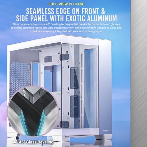 Antec C8 ATX Full Tower White / Silver with Tempered Glass Side Panel and USB 3.2 Gen 2 Type-C, USB 3.2 Gen 1 Type-A image