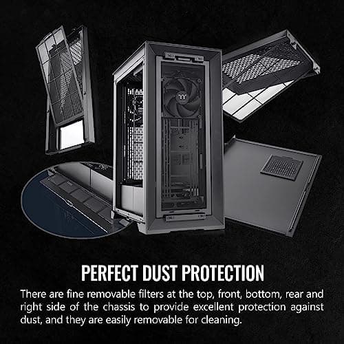 Thermaltake CTE T500 Air ATX Full Tower Black Tempered Glass Side Panel, USB 3.2 Gen 2 Type-C, USB 3.2 Gen 1 Type-A image