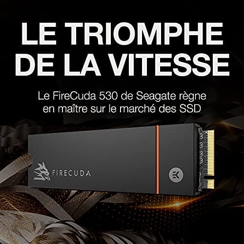 Seagate FireCuda 530 w/Heatsink 500GB SSD M.2-2280 PCIe 4.0 X4 NVMe image