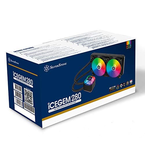 Silverstone IceGem Water 280mm 99.2 CFM Black image