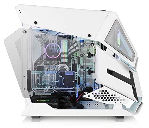 Thermaltake AH T600 Snow ATX Full Tower White / Black Tempered Glass Side Panel, Front Panel: USB 3.2 Gen 2 Type-C, USB 3.2 Gen 1 Type-A, USB 2.0 Type-A image
