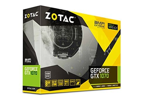 Zotac AMP Extreme GeForce GTX 1070 8GB GDDR5 Black image