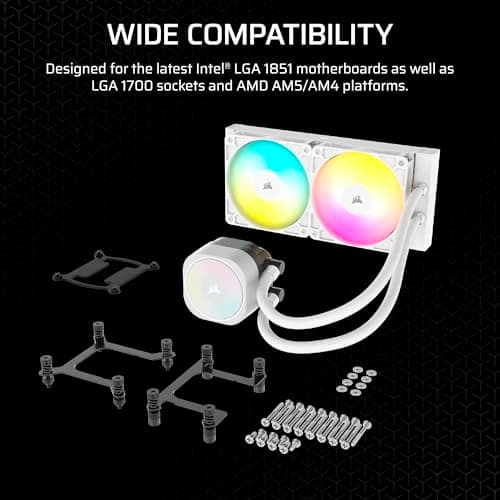 Corsair NAUTILUS Water 240mm RS ARGB White image