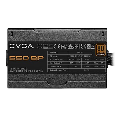 EVGA 550 BP 550W Non-Modular 80+ Bronze Certified image