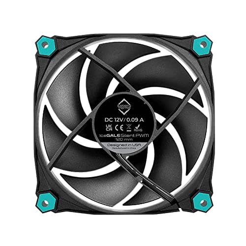 Iceberg Thermal IceGALE Silent 120mm Black / Blue Silent PWM 55 CFM 3-Pack image