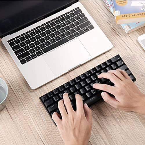 RK Royal Kludge RK61 RK Blue Bluetooth/Wireless/Wired Mini Mechanical Keyboard image