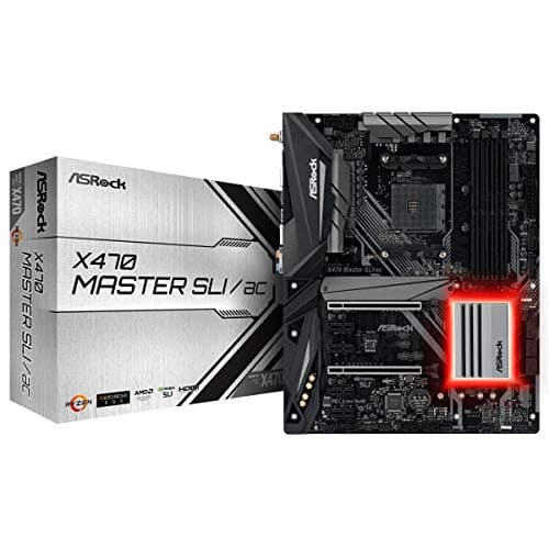 ASRock X470 Master SLI/AC AM4 AMD Ryzen 3000 Series CPU Ready ATX AMD Motherboard image