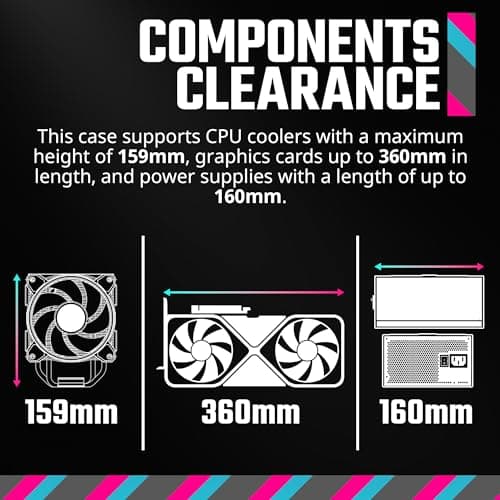 Cooler Master Q300L V2 MicroATX Mini Tower Black Tempered Glass Side Panel image