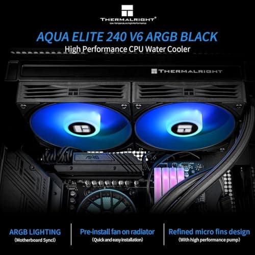 Thermalright Aqua Elite ARGB V6 70.84 CFM Water 240mm Black image
