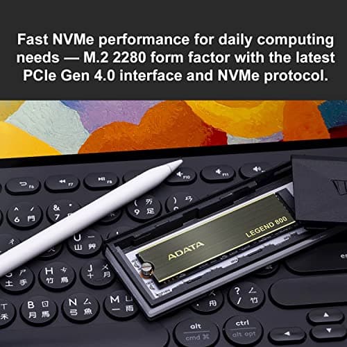 ADATA Legend 800 1TB SSD M.2-2280 PCIe 4.0 X4 NVMe image