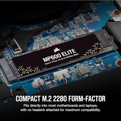 Corsair MP600 ELITE 4TB M.2-2280 SSD PCIe 4.0 X4 NVMe image