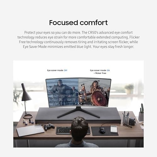 Samsung CR500 32" 1080p 75Hz VA Curved Monitor image