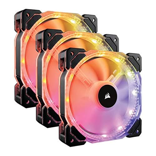 Corsair HD120 120mm Black / White PWM RGB 3-Pack image