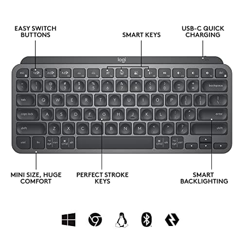 Logitech MX Keys Mini for Business Bluetooth/Wireless/Wired Mini Keyboard image