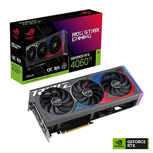 Asus ROG STRIX OC GeForce RTX 4060 Ti 8GB GDDR6 Black image