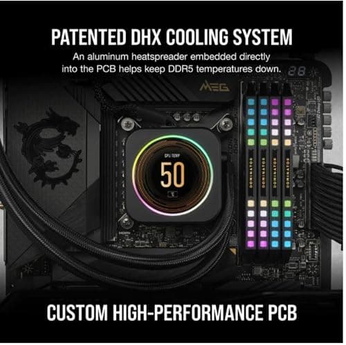Corsair Dominator Platinum RGB Black / Silver DDR5-5200 CL40 32GB (2x16GB) image