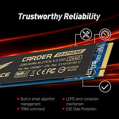 TEAMGROUP T-Force Cardea Z540 1TB SSD M.2-2280 PCIe 5.0 x4 NVMe image