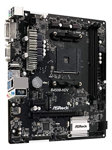 ASRock B450 M-HDV AM4 DDR4 Micro ATX image