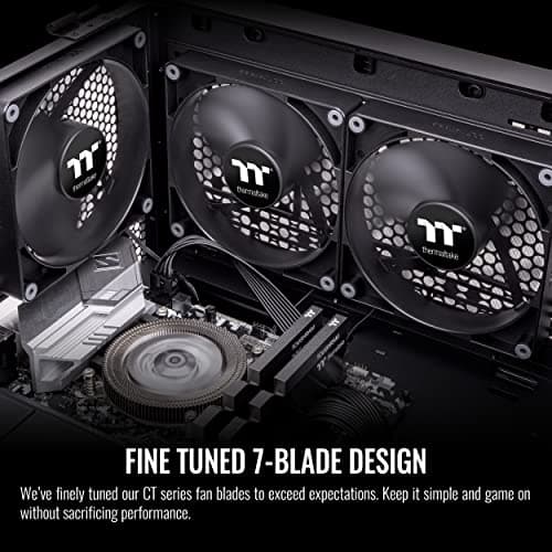 Thermaltake CT120 120mm 57.05 CFM Black PWM 2-Pack image