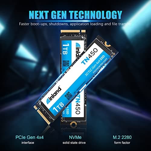 Inland TN450 1TB M.2-2280 SSD PCIe 4.0 X4 NVMe image