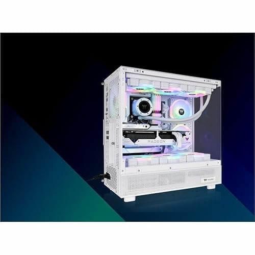 Thermaltake View 270 Plus ATX Mid Tower White Tempered Glass ARGB image